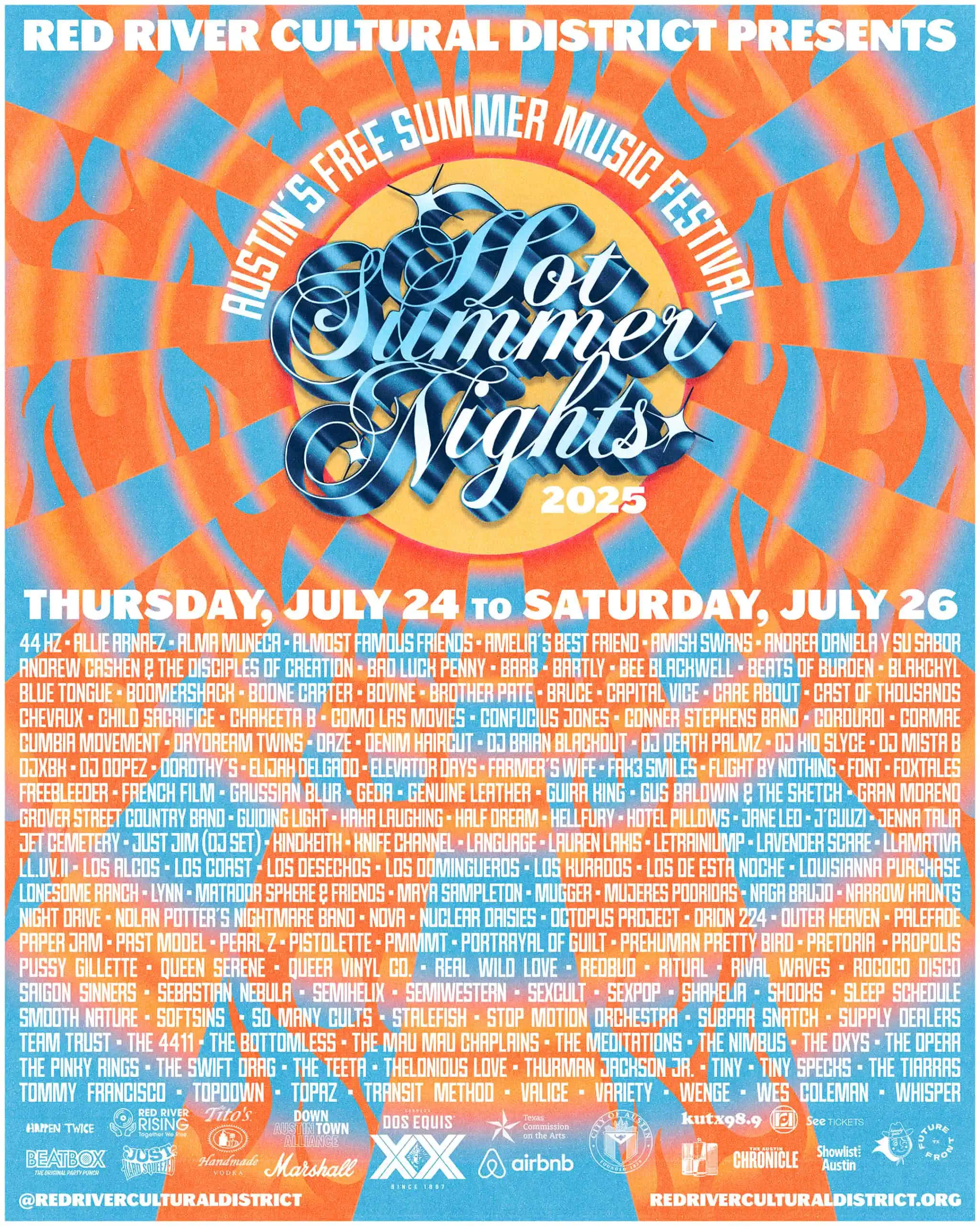 Red River Hot Summer Nights Festival Flyer